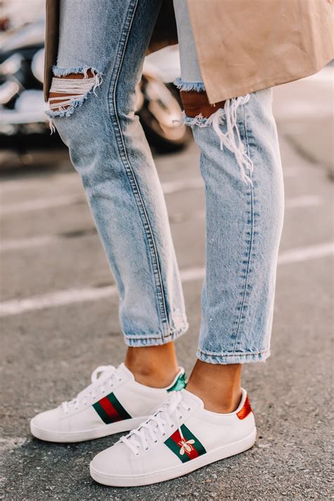 how to wear black gucci sneakers|Gucci sneakers black women.